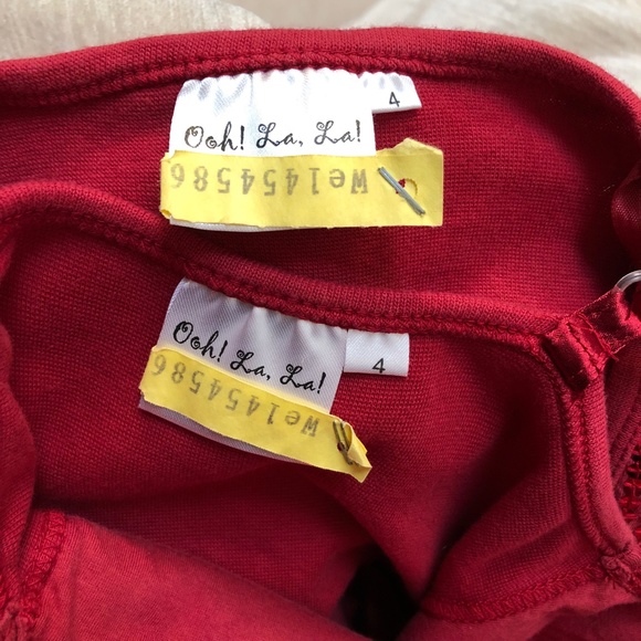 Ooh! La, La! Couture Red sequin tulle Dress & matching Shrug - Picture 9 of 9